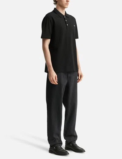 Apc A.p.c. Black Polo Shirts Men In Black