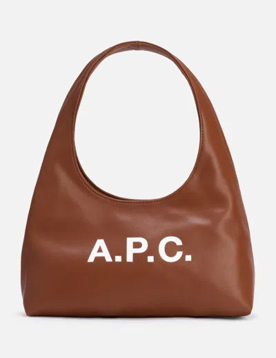 Apc A.p.c. Cognac Brown Shoulder Bag In Brown