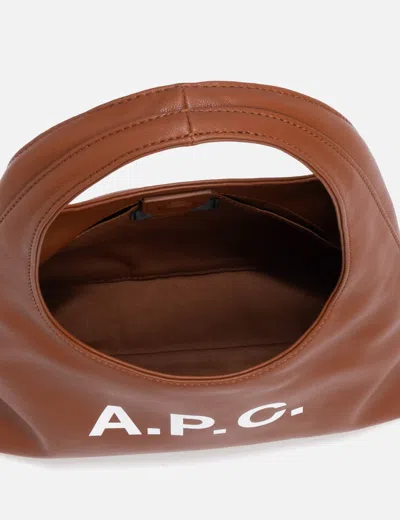 Apc A.p.c. Cognac Brown Shoulder Bag In Brown