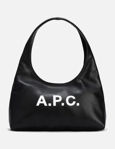 Apc A.p.c. Black Bag With Magnetic Fastening In Black