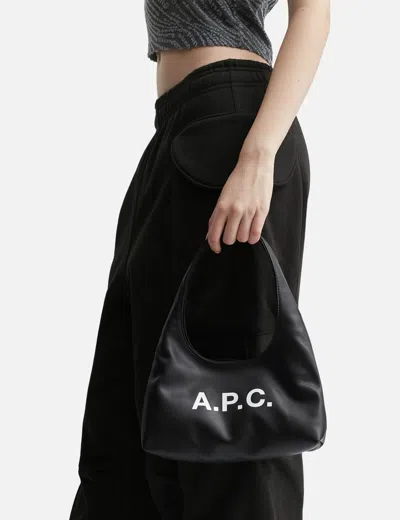 Apc A.p.c. Black Bag With Magnetic Fastening In Black