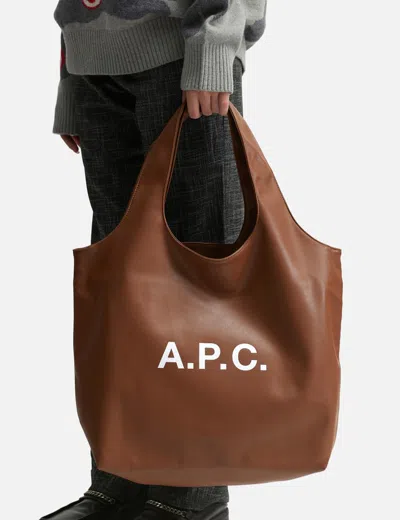 Apc A.p.c. Ninon Tote Bag - Synthetic - Brown In Brown