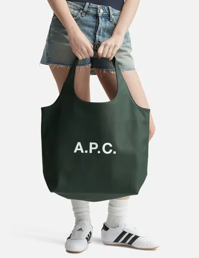 Apc A.p.c. Ninon Small Shopper Bag - Synthetic - Green In Green