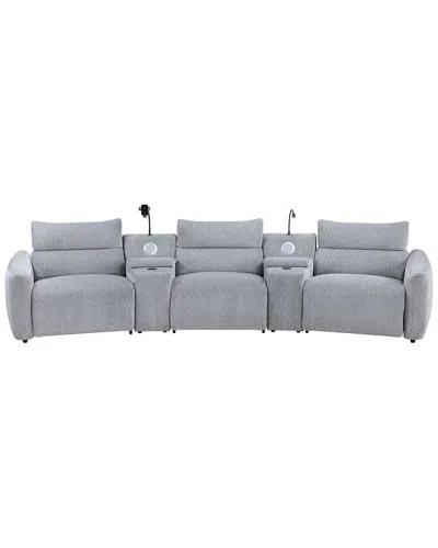 Acme Fullar Modular Power Motion Recliner In Gray