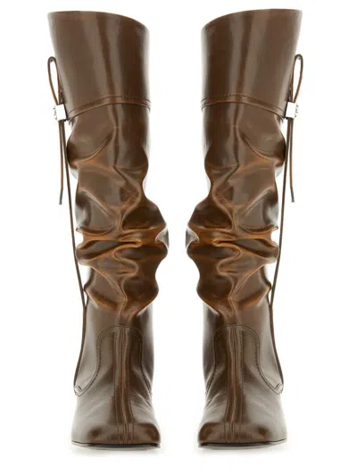 Ganni Slouchy Boot Butterfly In Black