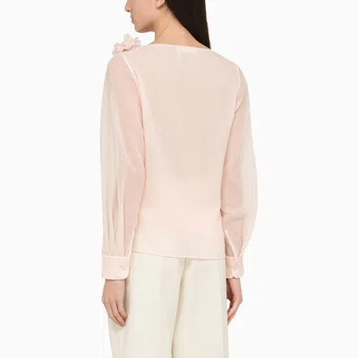 Chloé Women's Light Pink Blouse In Virgin Wool In Pink