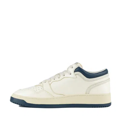 Autry Sneakers Med-way Mid In White And Blue Leather In Multi