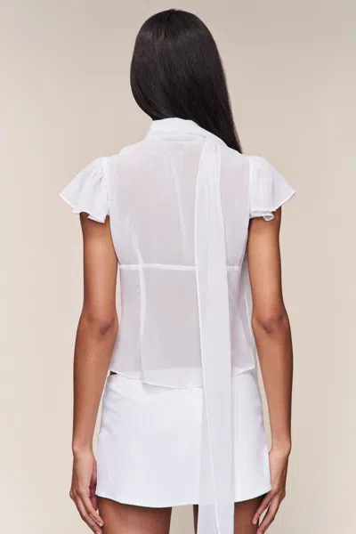 Danielle Guizio Ny Ara Top In White