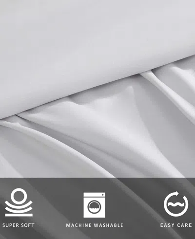 Kenneth Cole New York Cool Zone Grey Sheet Set In White