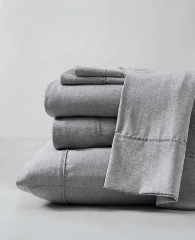 Kenneth Cole Solid Cationic Sheet Set In Gray