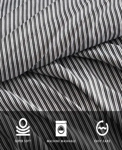 Kenneth Cole Twill Stripe Texture Sheet Set In Multi