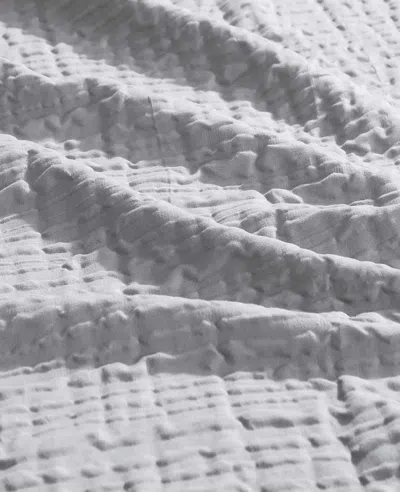 Kenneth Cole Serenity Wavy Lines Duvet Cover Set In Gray