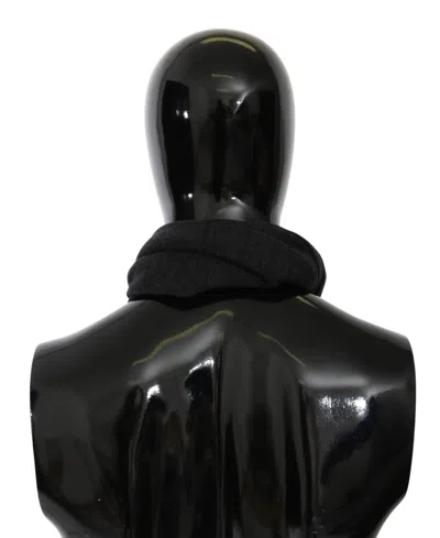 Dolce & Gabbana Chic Woolen Embroidered Men's Women's Scarf In Black