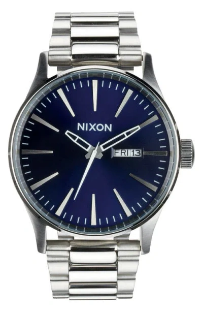 Nixon Sentry Bracelet Watch, 42mm In White