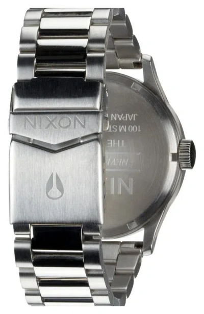 Nixon Sentry Bracelet Watch, 42mm In White