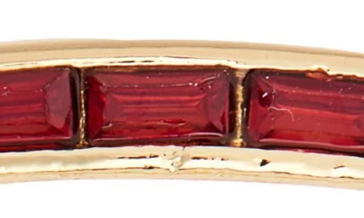 Nordstrom Rack 30mm Inside Out Baguette Hoop Earrings In Gold