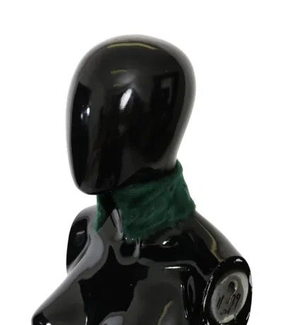 Dolce & Gabbana Luxurious Green Lambskin Scarf For Women's Women In Green