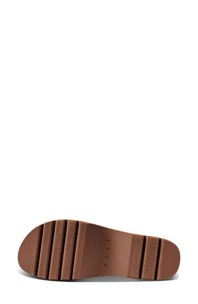 Reef Cushion Vista Higher Platform Slide Sandal In Brown