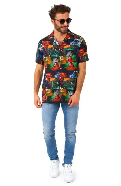Opposuits Beetlejuice Camp Shirt In Multi
