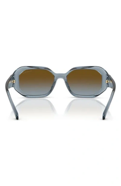 Michael Kors Womens Mk2240u Siesta Key Irregular-frame Acetate Sunglasses Blue In Blue