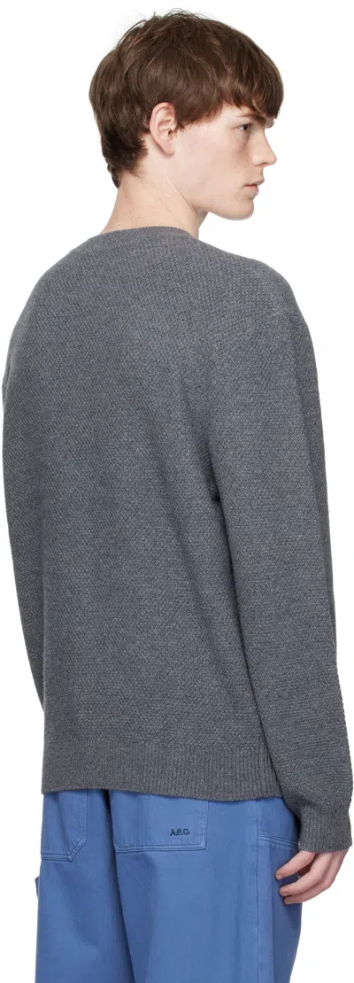 A.p.c. Gray Thomas Sweater In Gray
