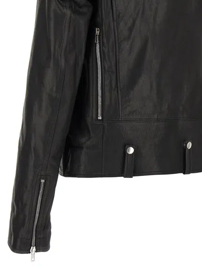 Rick Owens Bauhaus Stooges Leather Jacket In Black