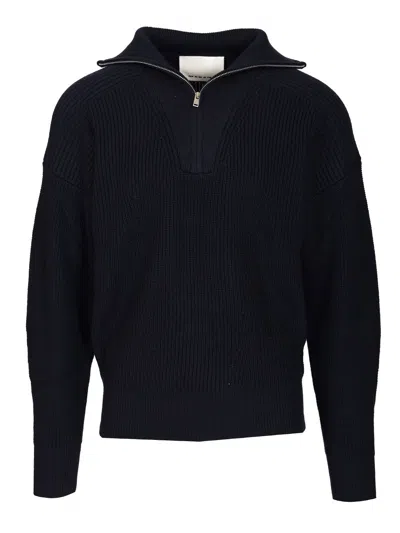 Isabel Marant Navy Benny Sweater In Blue