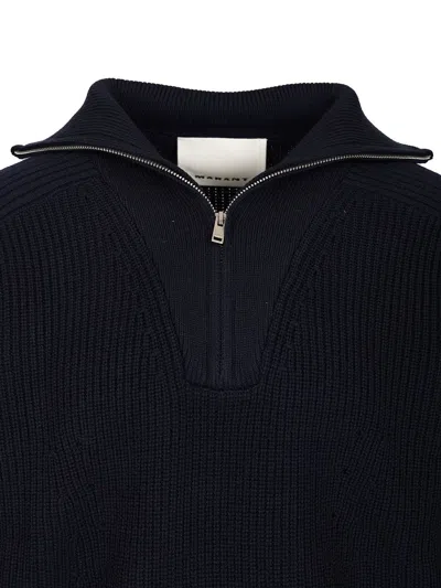 Isabel Marant Navy Benny Sweater In Blue