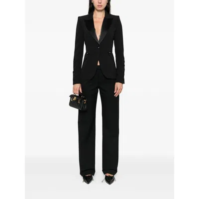 Elisabetta Franchi Tailored Blazer With Satin Lapel
