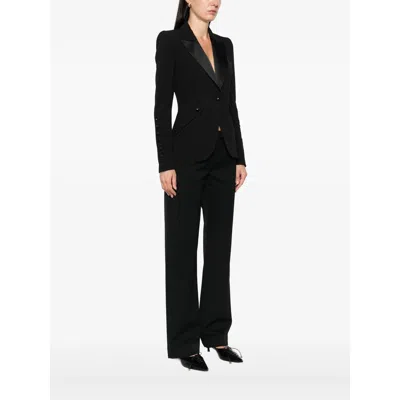 Elisabetta Franchi Tailored Blazer With Satin Lapel