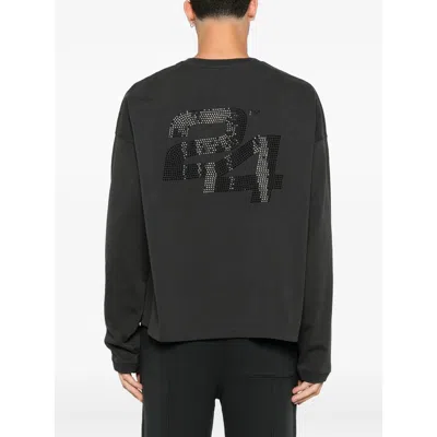 Summer Games Rhinestone-embellished Sweatshirt In Black