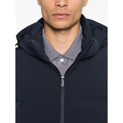 Paul & Shark Quilted Hooded Jacket With Side Zip Pockets