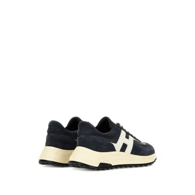 Hogan Hyperlight Lace-up Sneakers With Technical Fabric Inserts In Neutral
