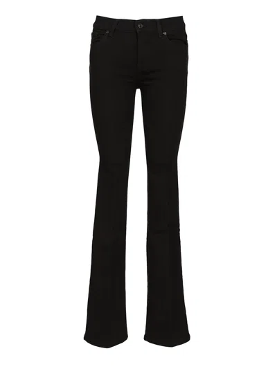 7 For All Mankind High-rise Bootcut Jeans In Black