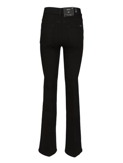 7 For All Mankind High-rise Bootcut Jeans In Black