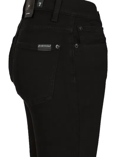 7 For All Mankind High-rise Bootcut Jeans In Black