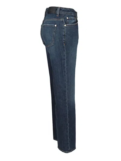 7 For All Mankind Calie Straight Fit 5 Pocket Jeans Blue In Blue