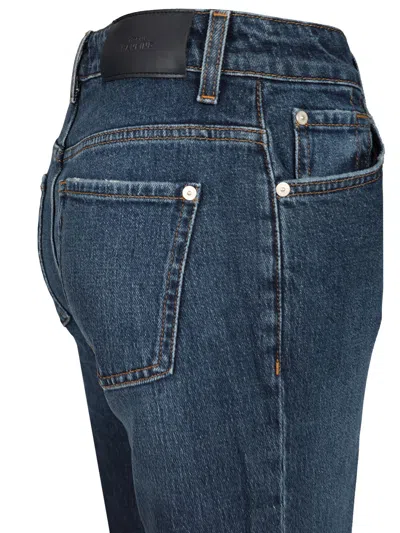 7 For All Mankind Calie Straight Fit 5 Pocket Jeans Blue In Blue