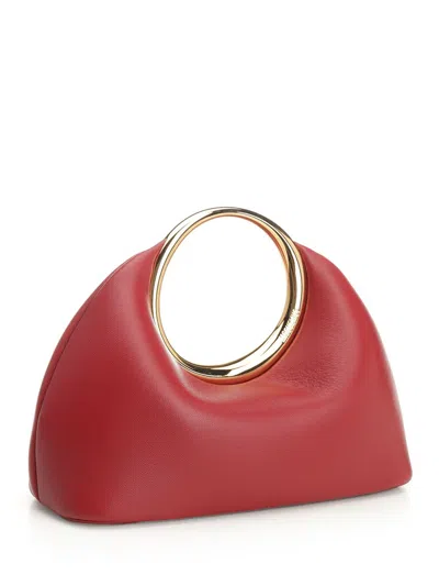 Jacquemus Le Petit Calino Ring Leather Top-handle Bag In Red