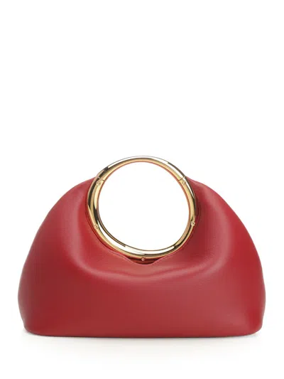 Jacquemus Le Petit Calino Ring Leather Top-handle Bag In Red