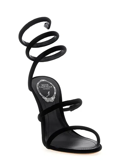 René Caovilla Cleo Sandals Black