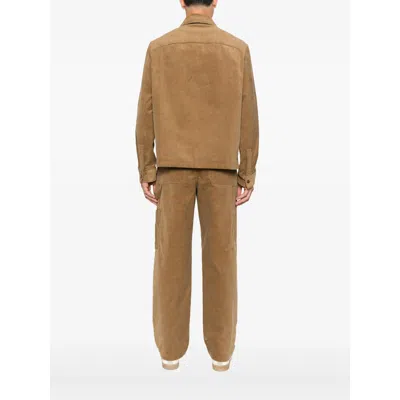 Apc Corduroy Shirt Jacket In Brown
