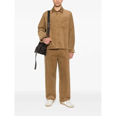 Apc Corduroy Shirt Jacket In Brown