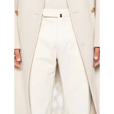 Incotex Trousers With Back Pockets And Belt Loops In Neutral