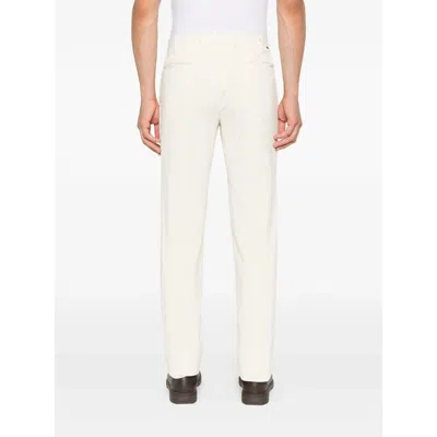 Incotex Trousers With Back Pockets And Belt Loops In Neutral