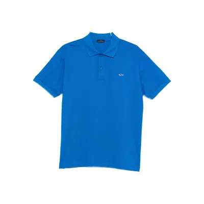 Paul & Shark Cotton Polo Shirt In Blue