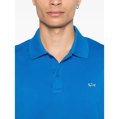 Paul & Shark Cotton Polo Shirt In Blue