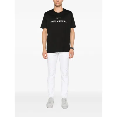 Paul & Shark Logo-detailed Cotton T-shirt