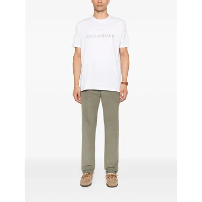 Paul & Shark Logo-print Cotton T-shirt In White