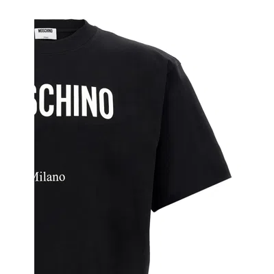 Moschino Crew Neck Graphic T-shirt With Short Sleeves